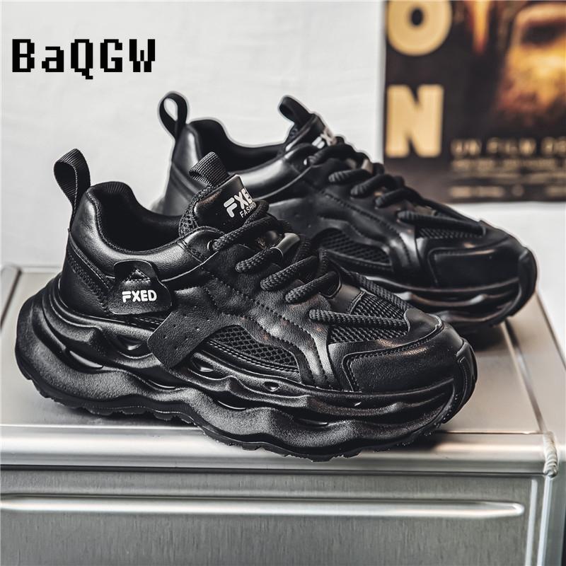Fashion Fashion Men Shoes Thick Bottom Casual Mesh Breathable Designer Chunky Sneaker for Men Lace Up Sports Running Shoes Men Sneakers