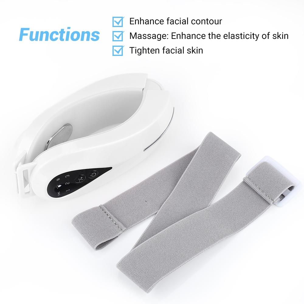 EMS Facial Massager Chin Lift Belt LED Photon Therapy Face Slimming Vibration Device Cellulite Jaw Face Lifting Machine Dropship