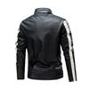 Frühling und Herbst Freizeit Herren Lederjacke Spleißen Motorrad Retro Mode Lederjacke Herrenmantel