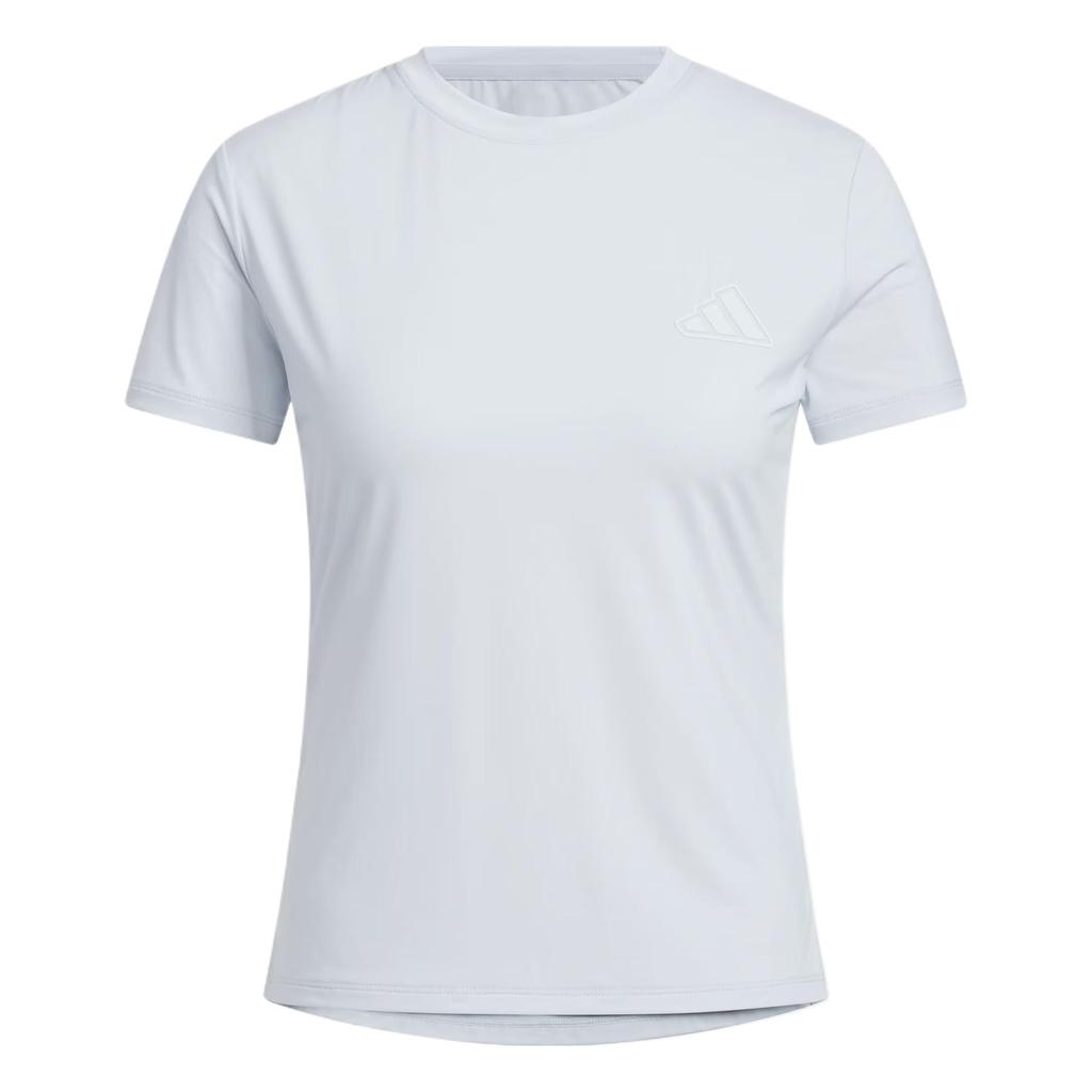 Adidas Casual Comfortable Fashionable Simple Versatile Short Sleeve T-Shirt Women Tops Light-Blue KC1487