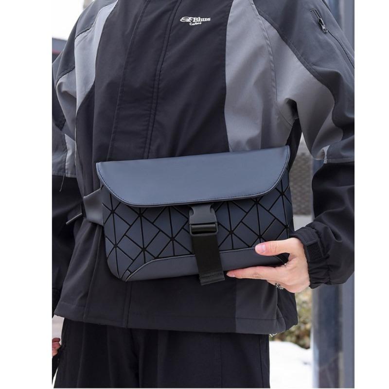 Lingge Crossbody Bag, Small Bag, Men's Bag, Small Square Bag, New Shoulder Bag