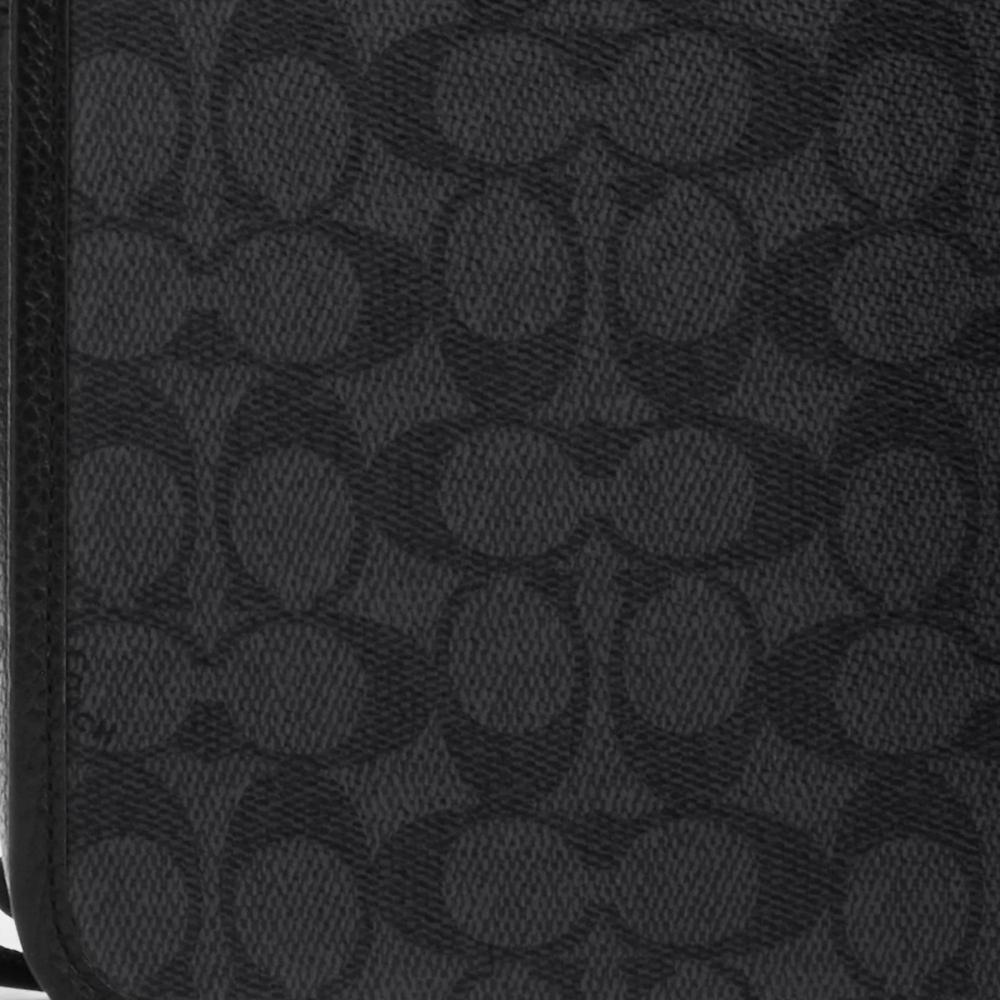 Coach Sullivan Pack In Signature Canvas Gunmetal Charcoal Black