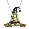Halloween Witch Hat Hanging Decoration Stained Glass 2D Flat Acrylic