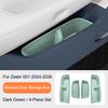 For ZEEKR 001 2024-2026 Car Door Storage Box Silicone Storage Box Under The Door Car Interior Accessories