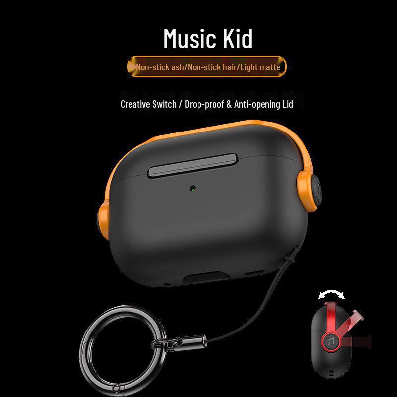 AirPods 4 Schutzhülle für Apple Pro 2 Kopfhörer - Vollständige Abdeckung Weiche Schale für Music Boy Gen 1/2/3 Bluetooth-Kopfhörer