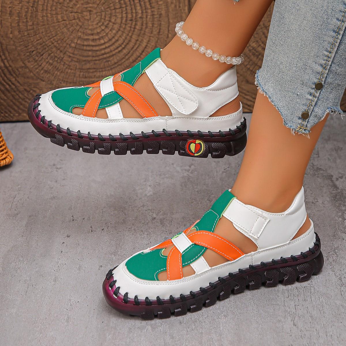 Fashion Shoes Cswo01 Women's Leather Sandals Bohemian Style Summer Shoes Gladiator Sandals Outdoor Beach Flat Casual Sandals Cm