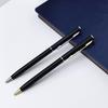 Slender Stylish Twist-Action Business Ballpoint Pen - Customizable Metal, Black, Ideal for Promotional Campaigns