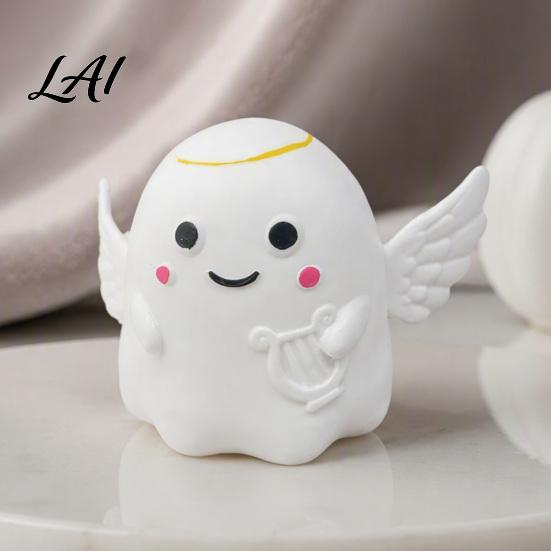 Ghost Desk Accessories Halloween Squeeze Toy Angel Demon Stress Relief Slow Rebound Ball Fidget Party Favors Office Toy