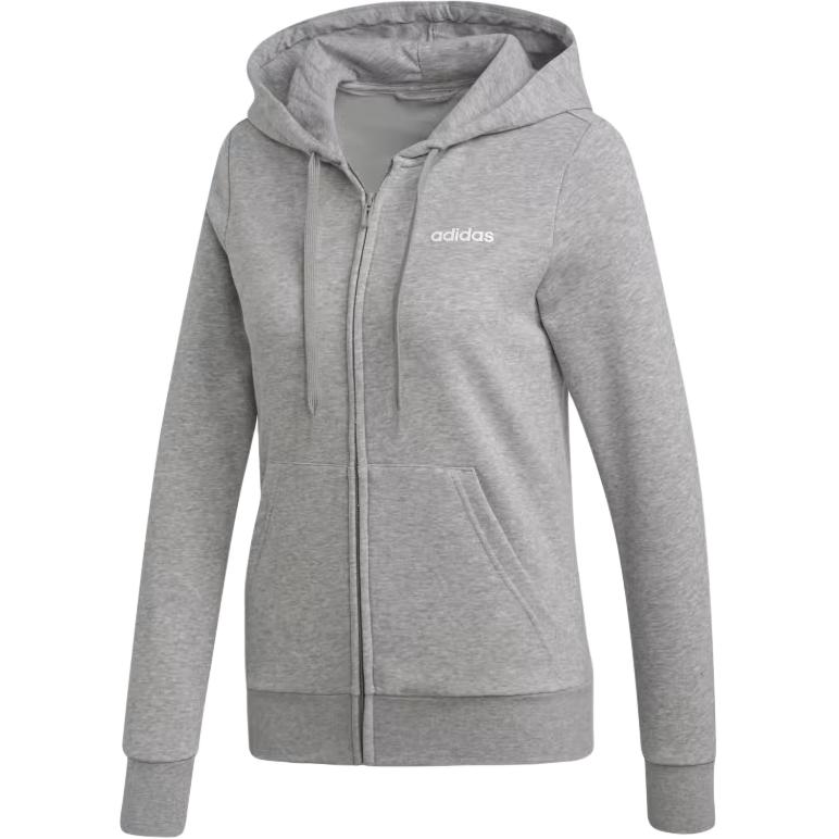 Adidas Sweatshirts Unisex Gray Hooded Moderate Cardigan DU0664 L