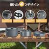SOHAPI Aluminum Cookware Set - Camping Gear: Pot, Outdoor Kettle, Cookware Set, Frying Pan, Camping Pot, with Storage Bag, Suitable for 2-3 People, Fo