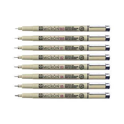 Pigma Micron Pen 8pack of Micron Black