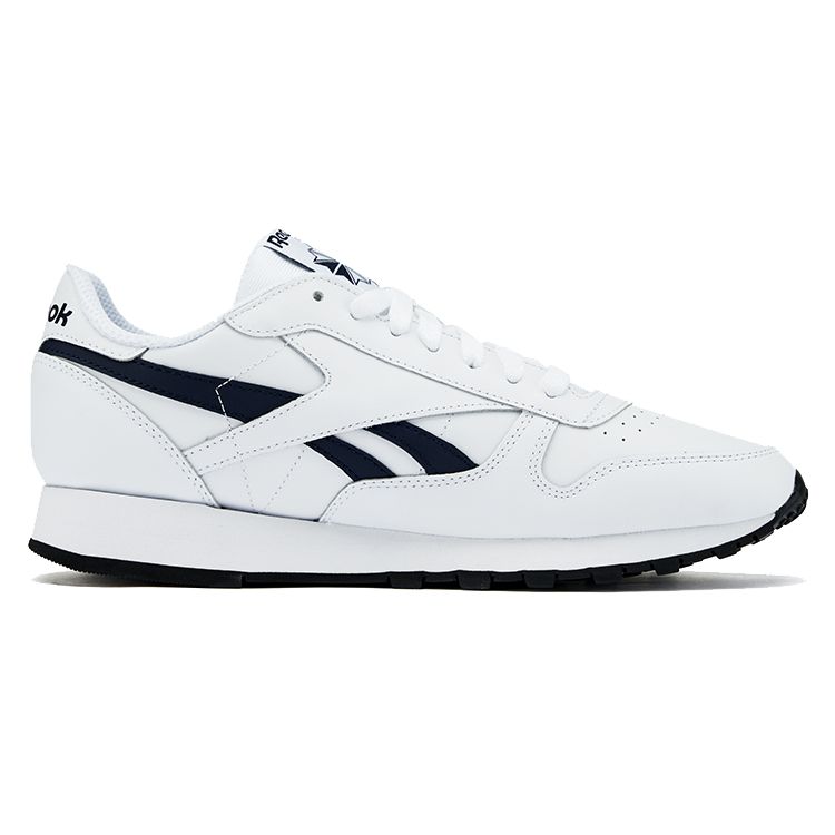 Reebok Klasická kůže Pohodlné Všestranné Protiskluzové Semišové Odolné Vodotěsné Nízké Neformální Běžecké Boty Unisex tenisky Bílé 100033996