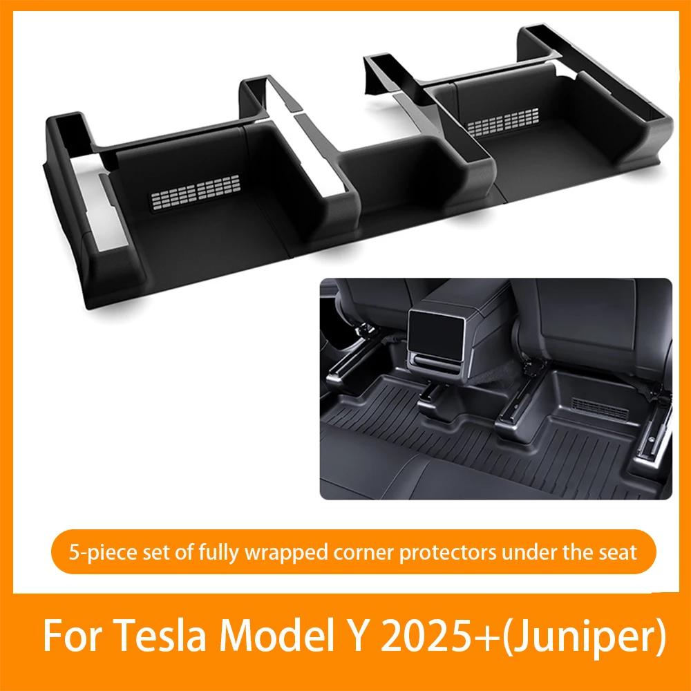 

For Model Y Juniper 2025 TPE Seat Bottom Wheel Anti-kick Seat Slide Protection Cover Model Y Accessories Interior Modification