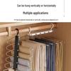 Stainless Steel Non-Slip Folding Pants Hanger & Drying Rack - Multifunctional, Non-Marking Storage Solution