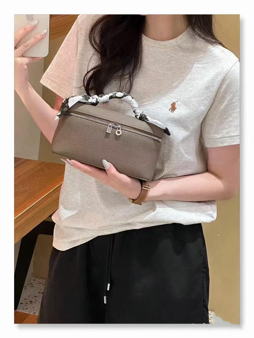 

Loro LP L19 Кожаная женская сумка-мессенджер и косметичка