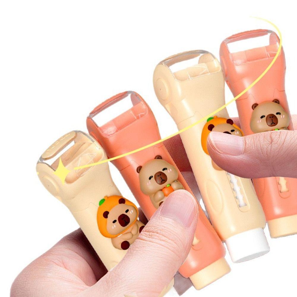 High Quality 2-in-1 Capybara Eraser Replaceable Core Multifunctional Pencil Sharpener Student Stationery Push-pull Eraser Gift