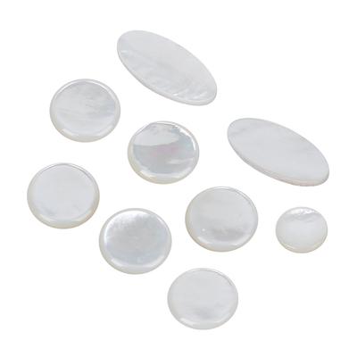 9Pcs Saxophone Button Set White Colour Sax Key Button Musical Instrument Accessories