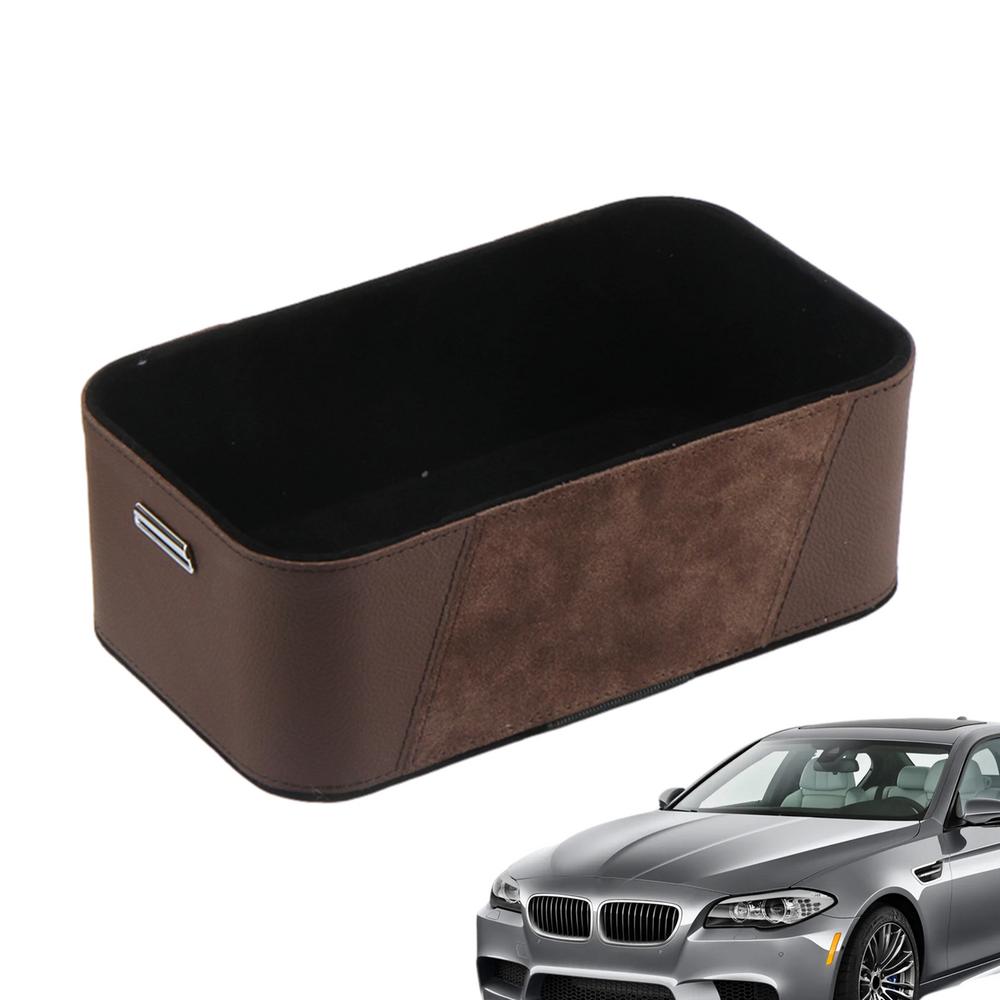 Armrest Storacar Console Organizerge Container Ergonomic Auto Long-Lasting Organization Center Console Organizer For SUVs Auto коричневый