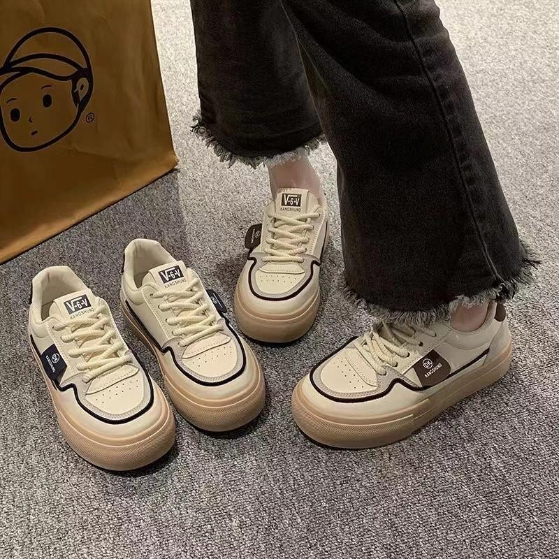 Retro Little White Shoes Summer Women's Models 2025 Autumn New Thick Baseplate Shoes Casual Sports Student Women's Shoes