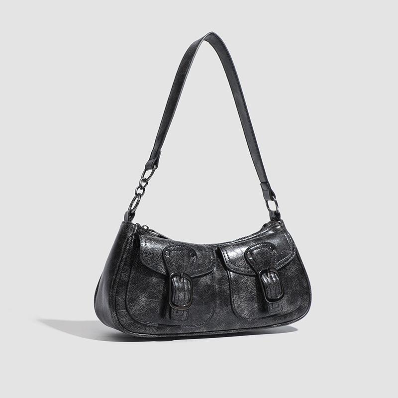 Sweet and Cool Locomotive Bag Women's 2025 New Niche Fashion Shoulder Underarm Bag Xiaohongshu Same Women's Bag