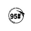 1Pcs "Refueling Zone 95# Sticker, Waterproof Vinyl Decal, Auto Sticker For Car, Fuel Enthusiast Cool Personalized Decor