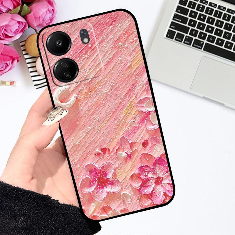 For Xiaomi Poco C65 Case Redmi 13C 4G Cute Cartoon Cover Soft Silicone Phone Case For Xiaomi Redmi 13C Poco C65 C 65 Bumper
