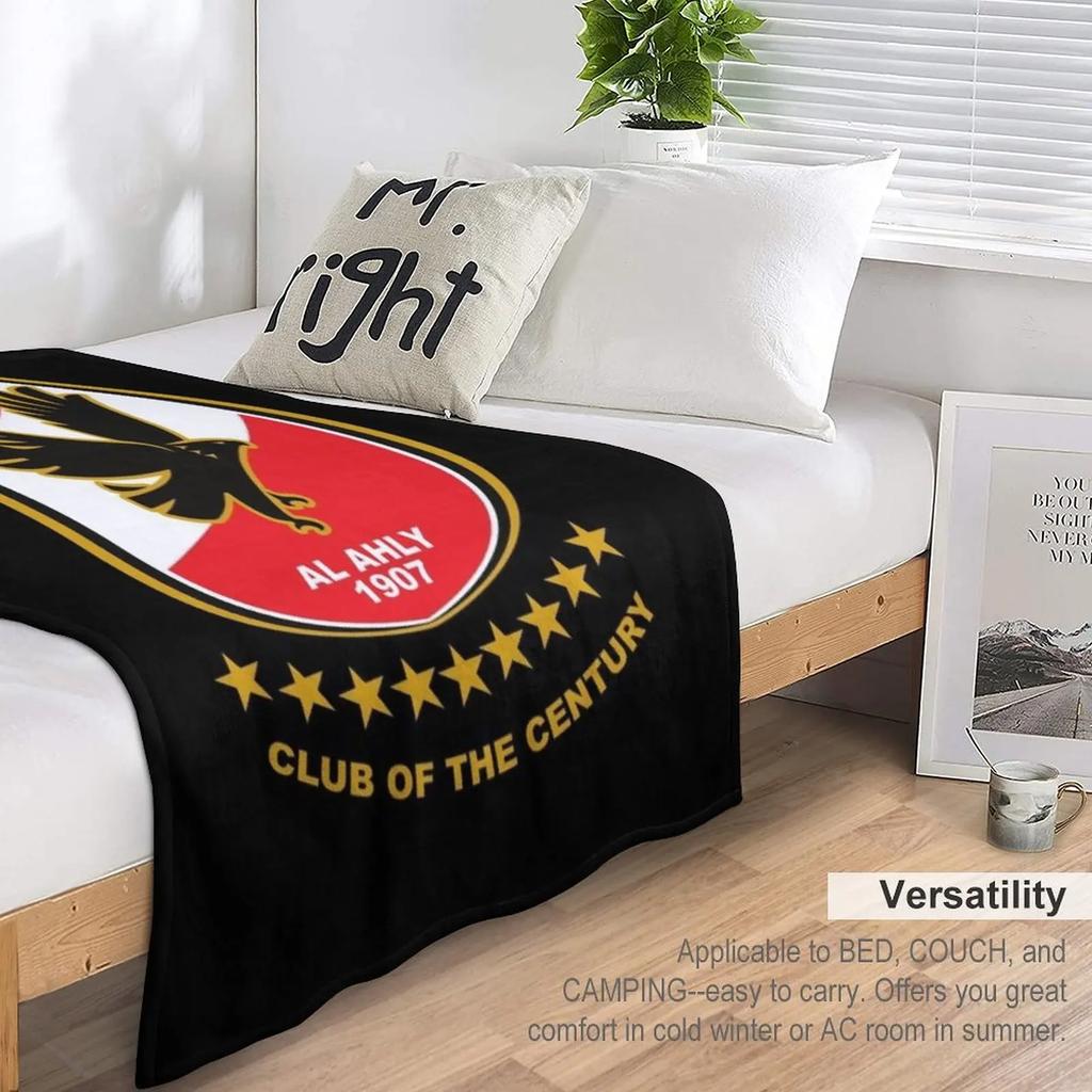 Al Ahly ?????? Throw Blanket Bed covers Baby Blanket