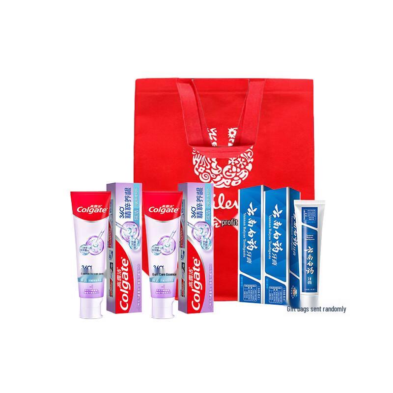 Набор зубных паст Yunnan Baiyao Мята и Colgate 360