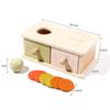 Montessori Wooden Coin Box: Children's Educational Toy for Early Intelligence Development