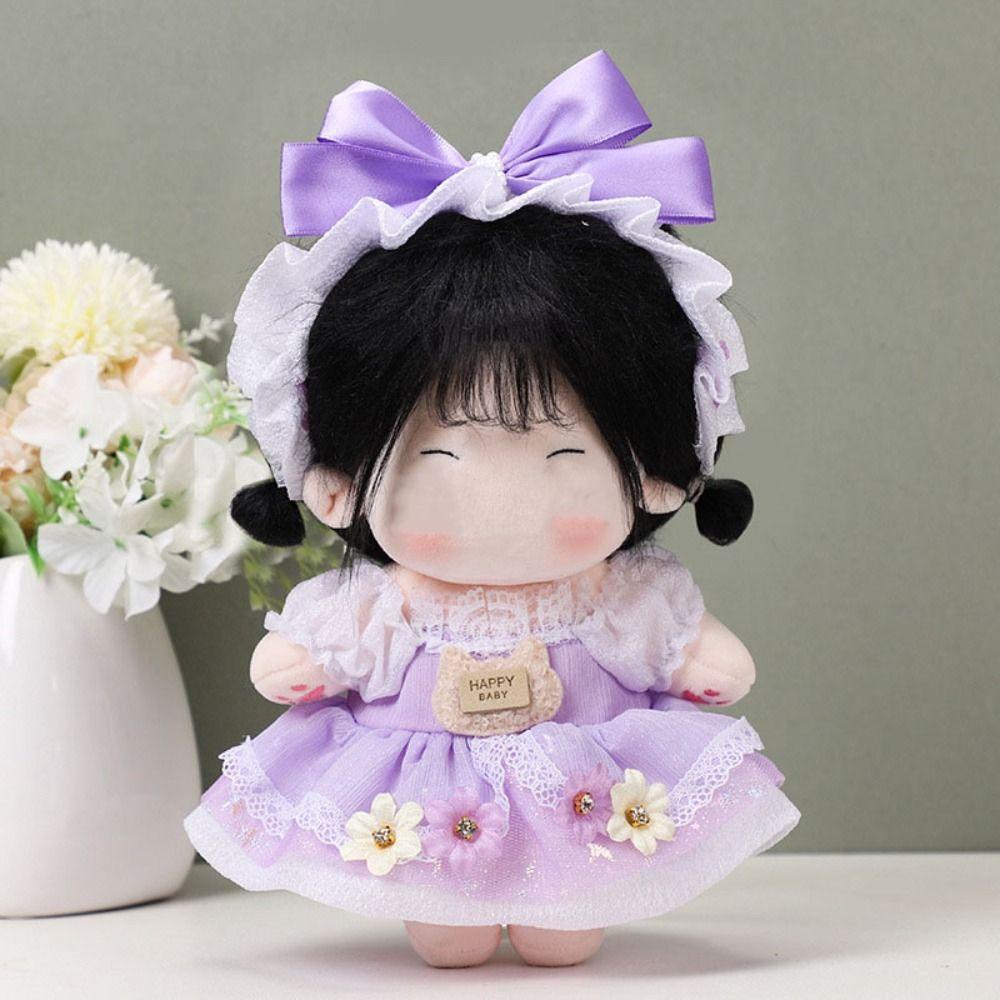Multicolor Miniature Dress Suit 20CM Shirt Braces Set Gift Doll Clothes  Cotton Stuffed Doll