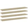 VidaXL Library Panel 4pcs Sonoma Oak 60x10x1.5cm Chipboard