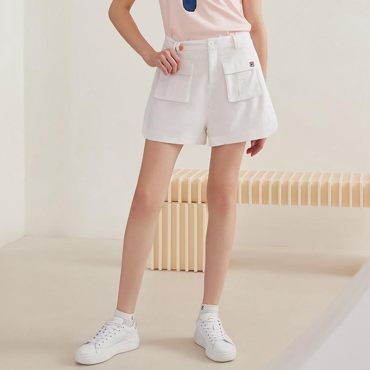 New FILA Casual Shorts Women's Standard White F11W123891F-WT