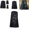 Eleganter mittelalterlicher schottischer Herrenkilt für authentische Vintage-Cosplay-Kostüme