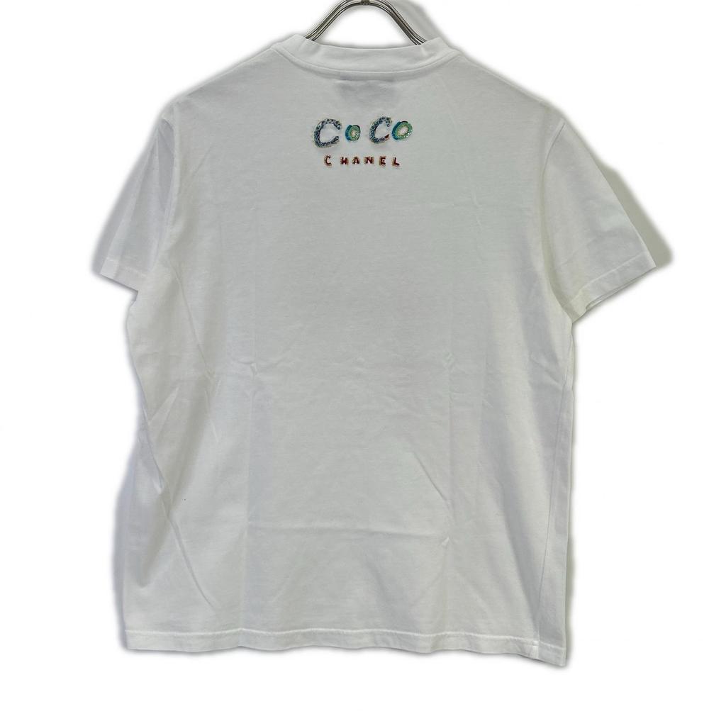 CHANEL Pharrell Williams P61052 T-shirt (Bees Logo) tops S whiteUsed