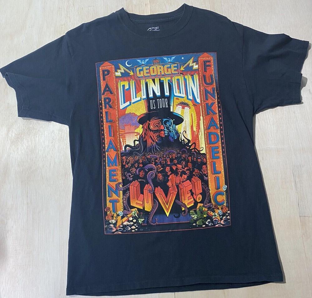 

George Clinton Parliament Funkadelic Tour 2017 TShirt Cotton Tee S5XL Unisex T-Shirt S