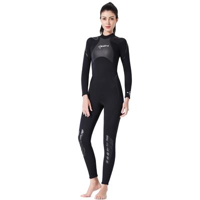 Women's 3mm Neoprene Full-Suit Wetsuit for Diving, Surfing, and Fishing, One-Piece Back Zip, Classic Style, Size XL