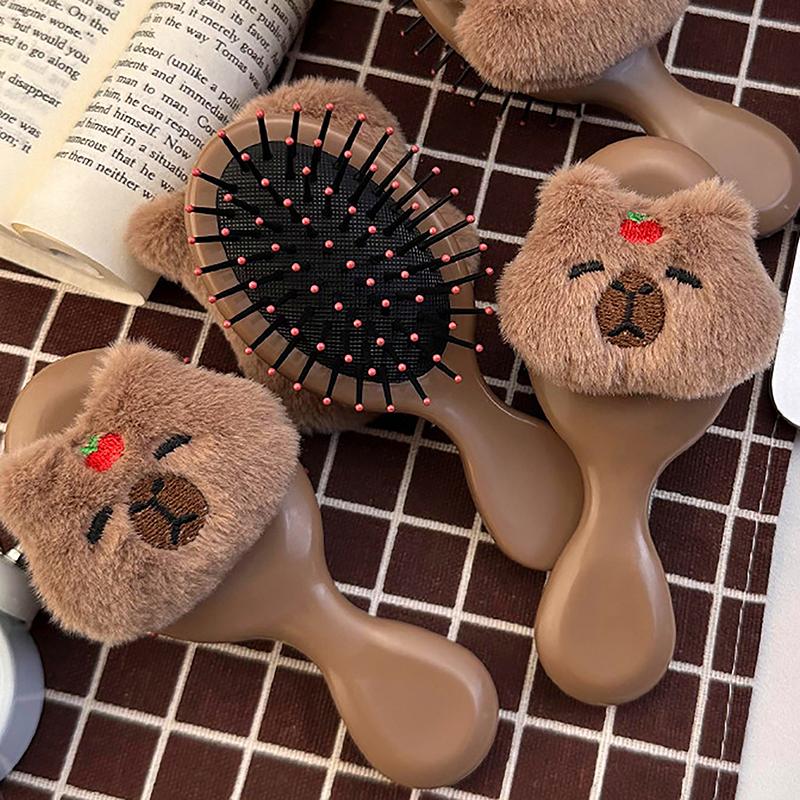 Cute Capybara Comb Ladies Portable Airbag Comb Capybara Air Cushion Massage Head Comb For Girl Children Styling Accessories Tool