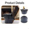 Ash Bucket with Lid Dustpan Broom and Gloves Iron Accessories Metal Can Complete