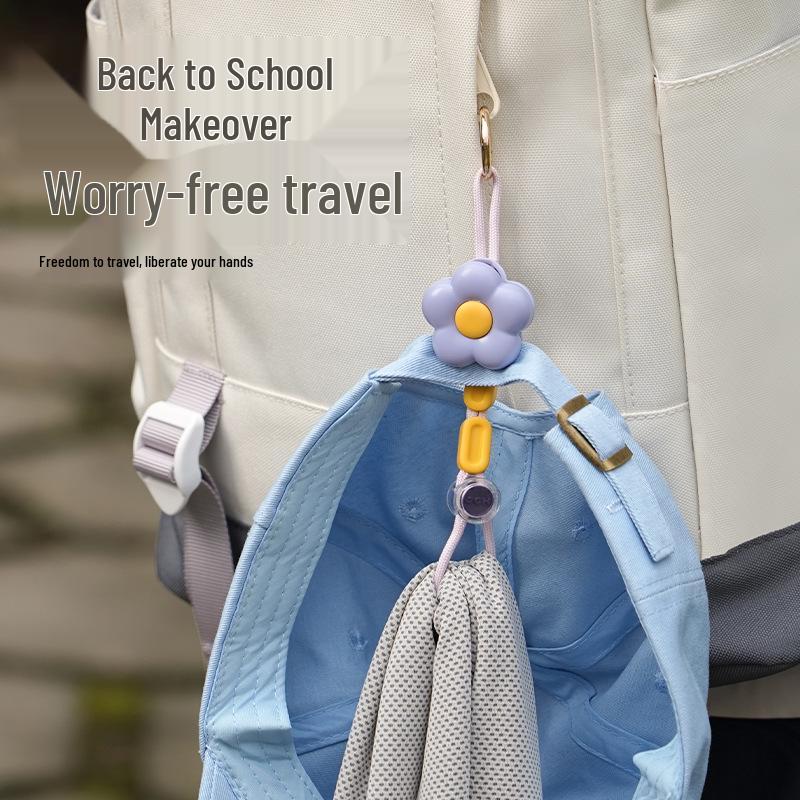 Custom Flower Hat Clip & Pendant: Portable Anti-Drop Travel Accessory & Glove Holder