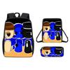 Incredibox Cartoon Pattern Backpack Shoulder Bag Pencil Case Three Set Piece