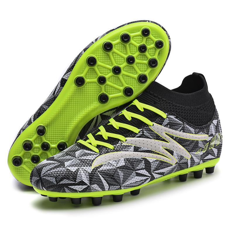 New Mid Cut Football Shoes for Boys Students Short Nails Grass Long Nail Training Sports Shoes Soccer Cleat Boots