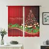 2 Pieces, Shiny Christmas Tree Curtains -30% Blackout - Suitable for Living Room, Bedroom, Kitchen, Home Decoration