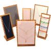 1pc Pine Wood Jewelry Display Stand Wooden Vertical Necklace Show Rack For Jewelry Display Prop Bracelet Necklace Storage Holder