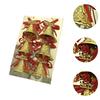 6x Christmas Bell Ornament Christmas Decor Decorative Christmas Tree Hanging Decoration for Window Anniversary Gift Wrapping