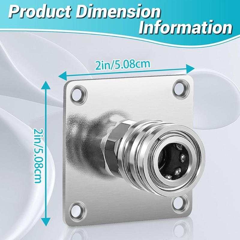 Set of 2 Wall Mount Storage Holders Versatile Pressure Washer Tool Storage Holders Stainless Steel Washer Support