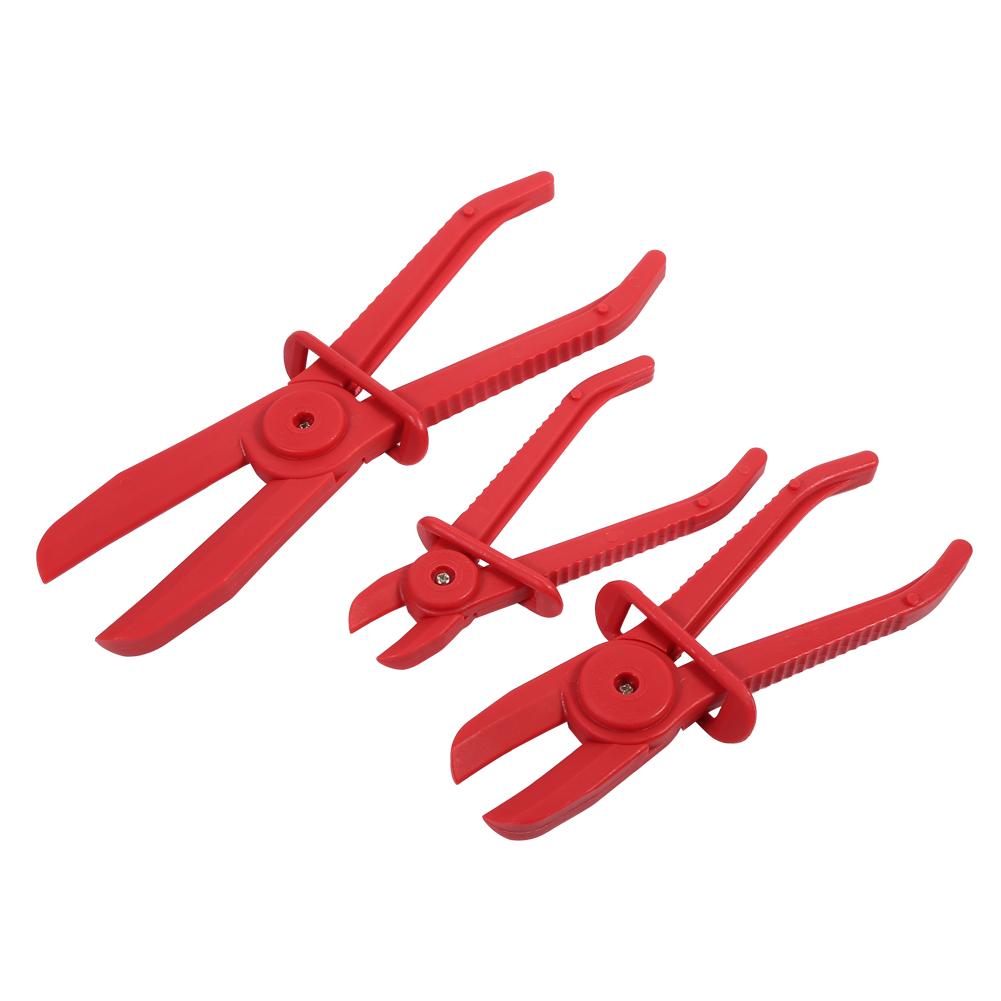 3Pcs Nylon Hose Clamp Tool Set Brake Fuel Water Line Clamp Plier Hands Free Tool
