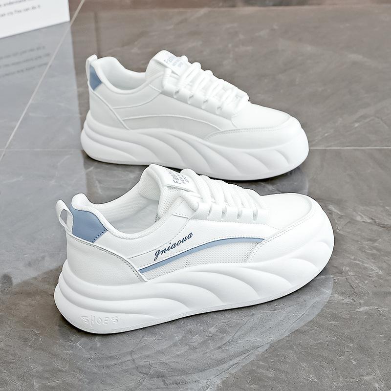 Thick-soled Little White Shoes Female Students Versatile Sports Shoes Lightweight Mesh Breathable Casual Shoes