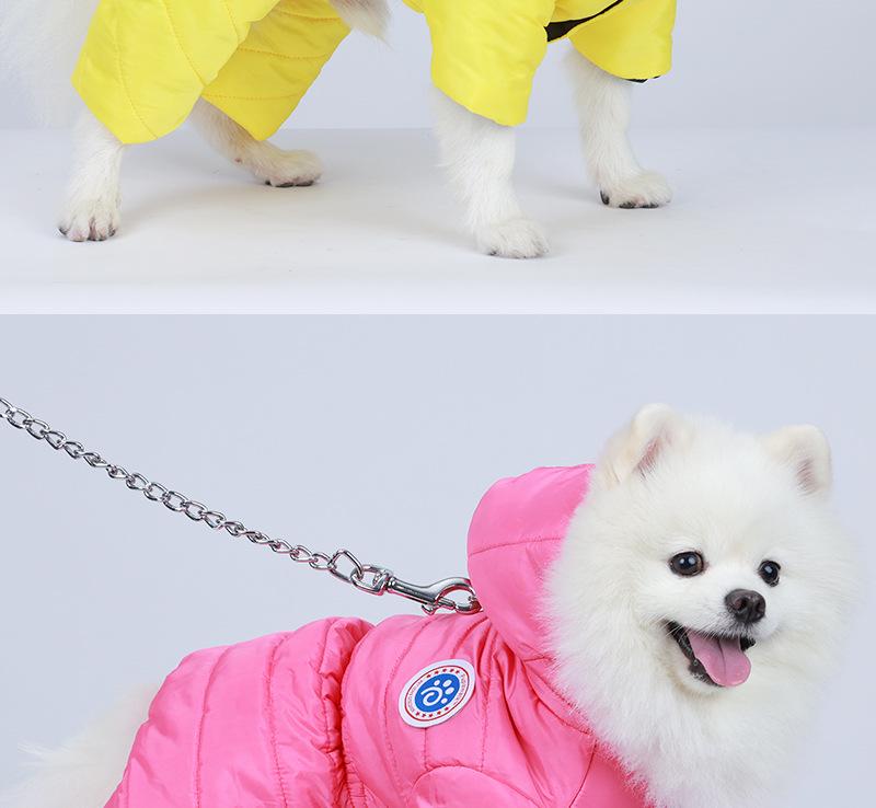 Warm Waterproof Four-Legged Cotton Coat for Small Dogs - Autumn/Winter Style for Teddy, Bichon, and Pomeranian