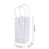 2PCS PVC Bag Transparent Champagne Drink Wine Beer Ice Bag PVC Bottle Cooler Chiller for Picnics Party