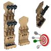 Wooden Wall Mounted Dart Holder Stand Space-Saving With Storage Case Display Stand For Dart Enthusiasts Home Office Game Room